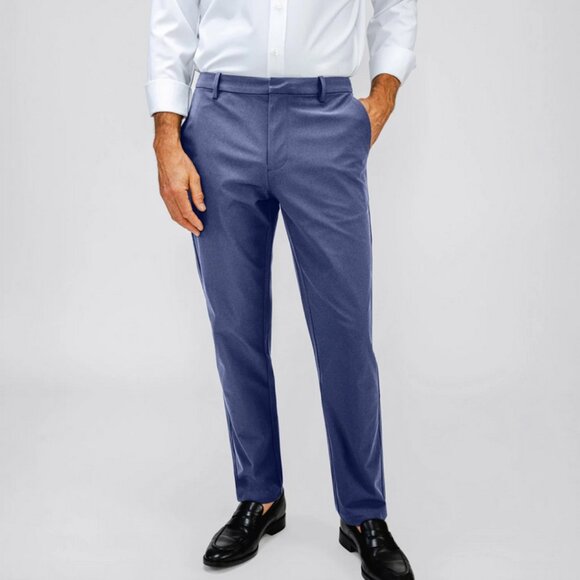 Brand New - Ministry of Supply Kinetic Pants - Slate Blue - Size 34/32 - Picture 1 of 7